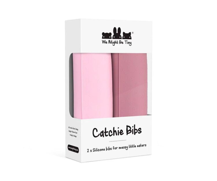 2 Babero Catchie 2.0 Silicona Dusty & Powder Pink - Imagen 6