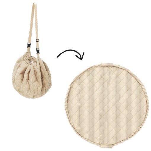 Saco Organic SOFT Reversible Play & Go Stripes Brown