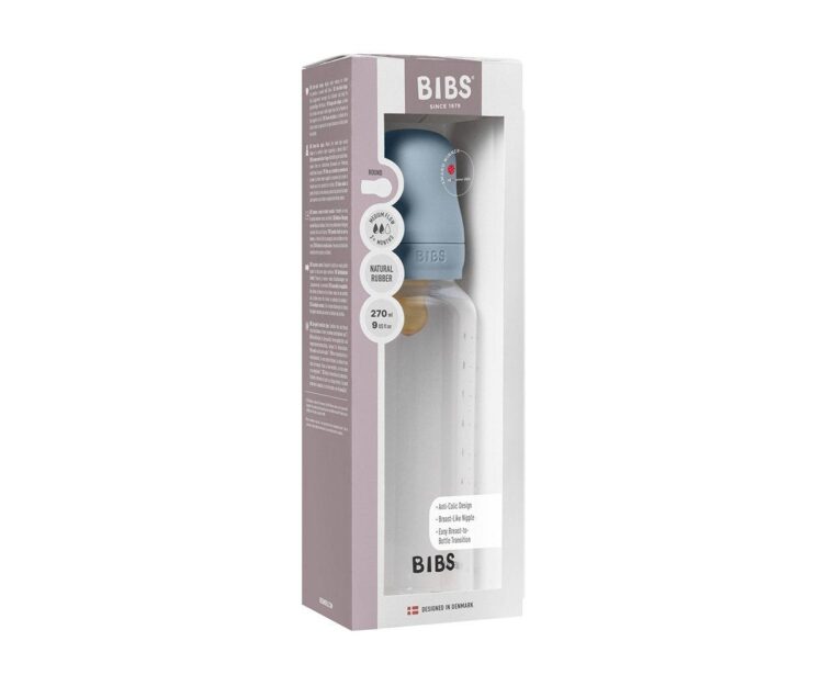 Biberón Plástico BIBS Baby Blue 270ml - Imagen 2
