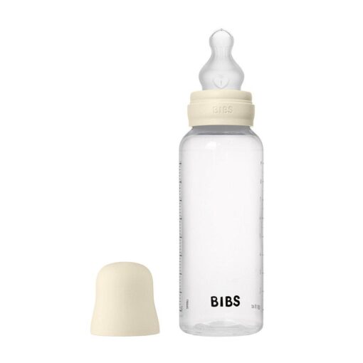 Biberón Plástico BIBS Silicona Ivory 270ml