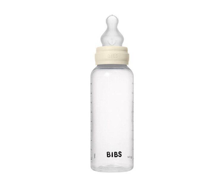 Biberón Plástico BIBS Silicona Ivory 270ml - Imagen 4