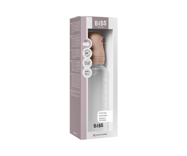 Biberón Plástico BIBS Silicona Blush 270ml - Imagen 2