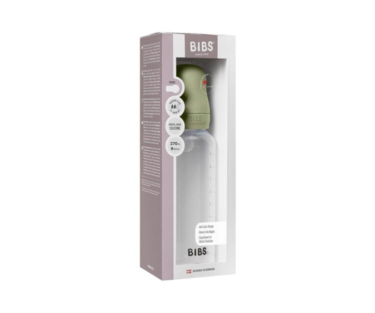 Biberón Plástico BIBS Silicona Sage 270ml - Imagen 2
