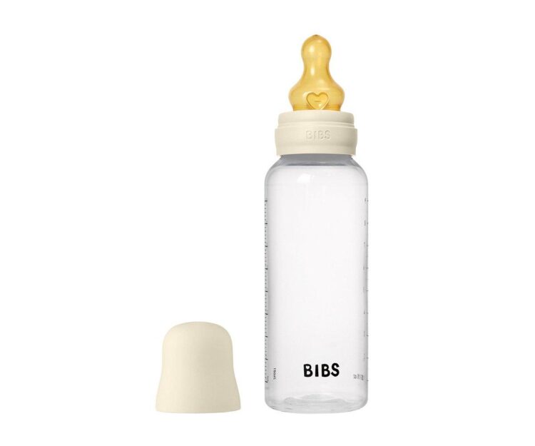 2 Biberones Plástico BIBS Látex Ivory 270 ml - Imagen 2