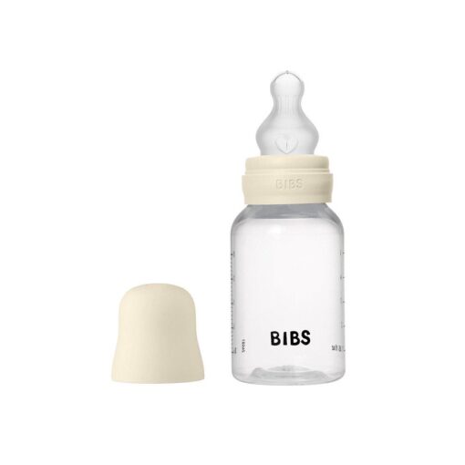 Biberón Plástico BIBS Silicona Ivory 150ml
