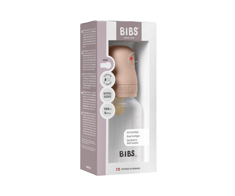 Biberón Plástico BIBS Látex Blush 150ml - Imagen 2