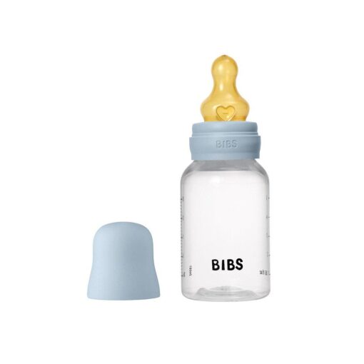 Biberón Plástico BIBS Látex Baby Blue 150ml