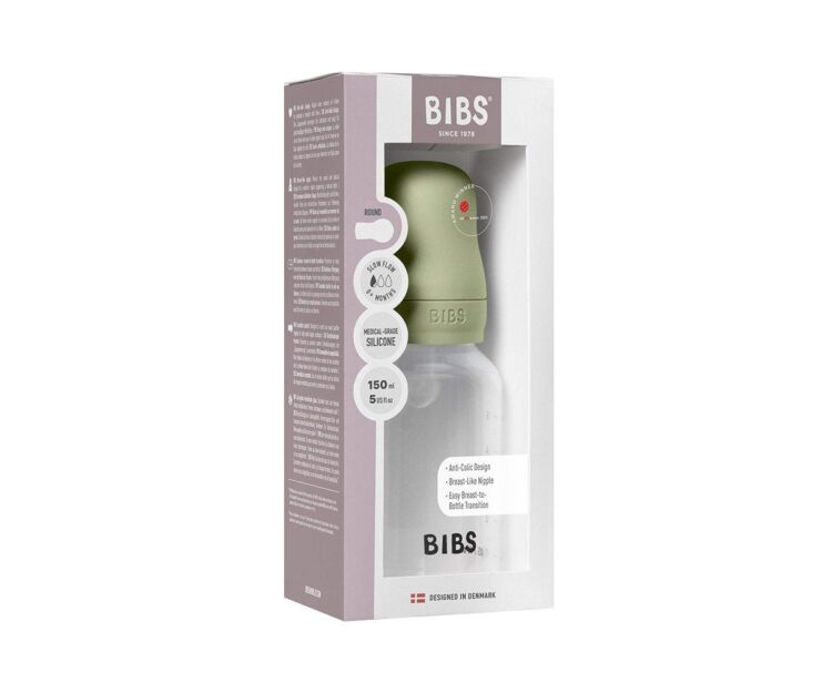 Biberón Plástico BIBS Silicona Sage 150ml - Imagen 2
