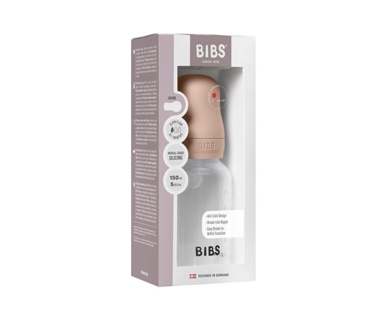 Biberón Plástico BIBS Silicona Blush 150ml - Imagen 2