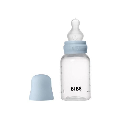 Biberón Plástico BIBS Silicona Baby Blue 150ml