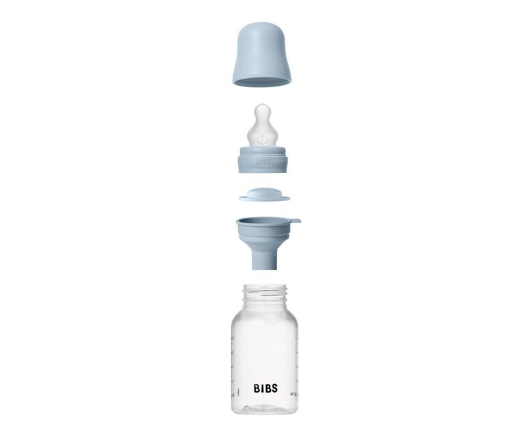 Biberón Plástico BIBS Silicona Baby Blue 150ml - Imagen 4
