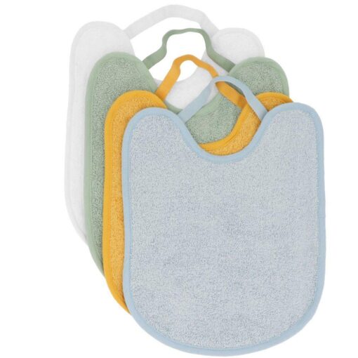 Pack 4 Baberos Rizo Blue/Mustard/Sage/Ivory