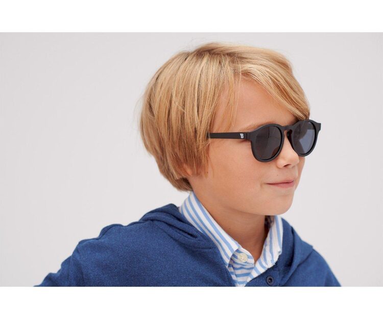 Gafas de Sol Flexibles Keyhole (0-24meses) Smoke Lenses Jet Black - Imagen 2