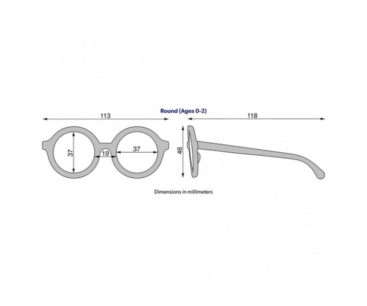 Gafas de Sol Flexibles (0-24meses) Original Round Peachy Keen Amber Lenses - Imagen 2