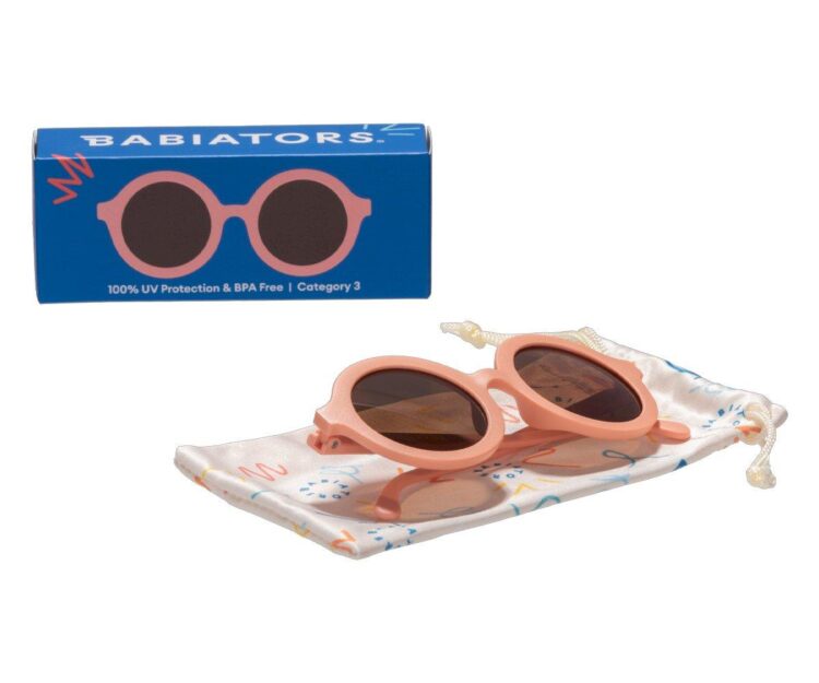 Gafas de Sol Flexibles (0-24meses) Original Round Peachy Keen Amber Lenses - Imagen 4