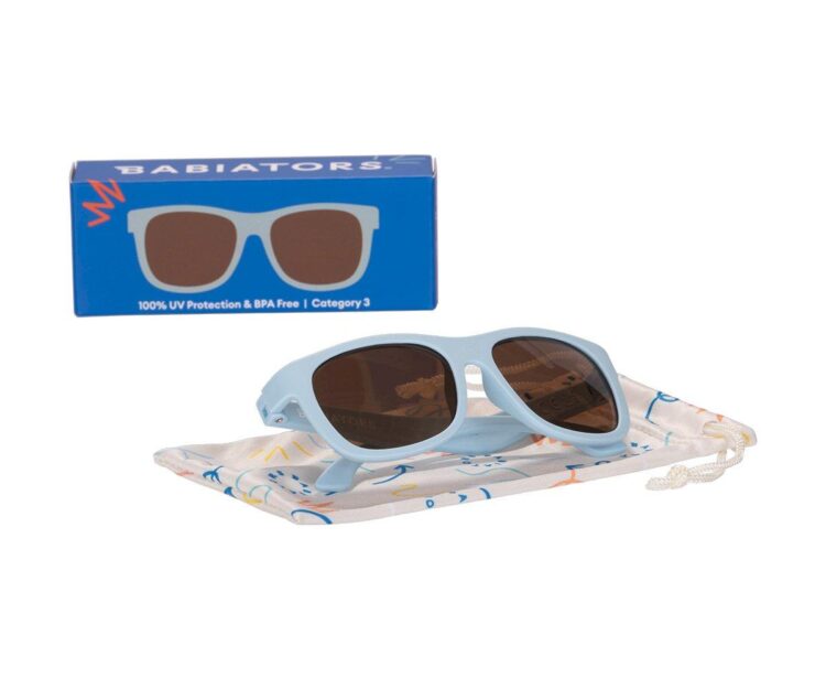 Gafas de Sol Flexibles Navigators (3-5años) Baby Blue Amber Lenses - Imagen 2