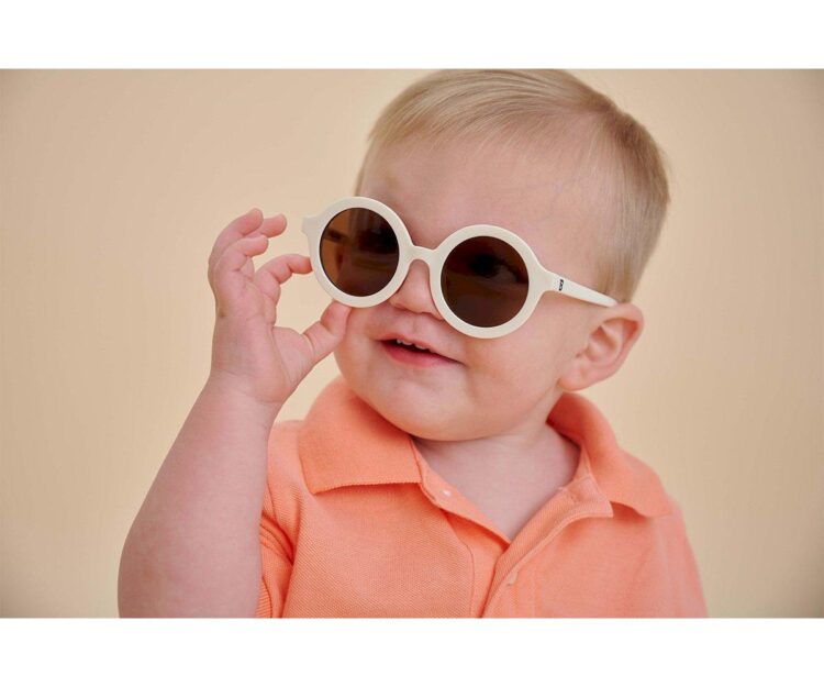 Gafas de Sol Flexibles (0-24meses) Euro Round Sweet Cream - Imagen 4