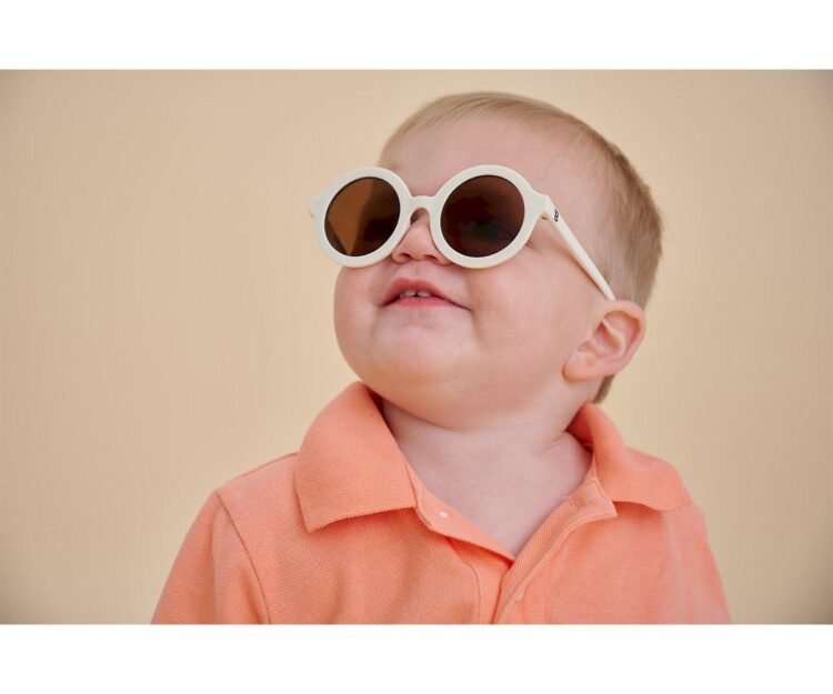 Gafas de Sol Flexibles (0-24meses) Euro Round Sweet Cream - Imagen 5