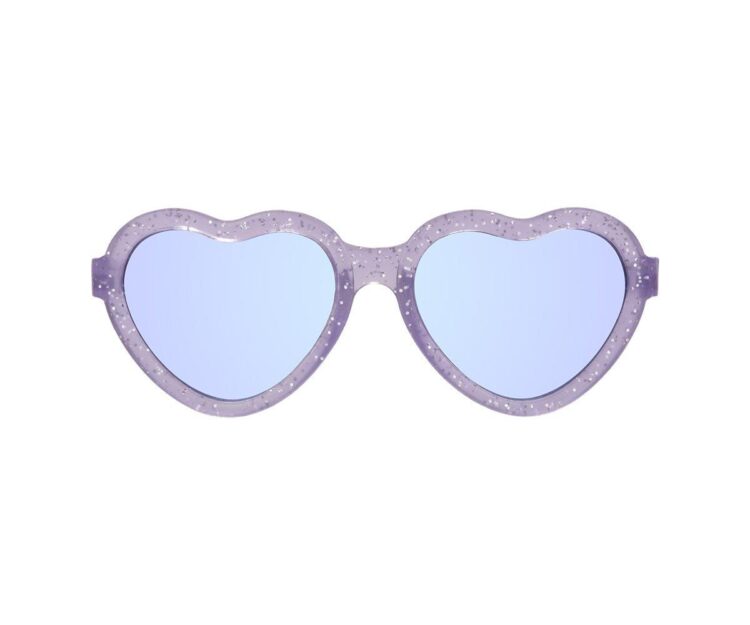 Gafas de Sol Flexibles Hearts (0-24meses) Lavender Shimmer Purple Mirrored Lenses