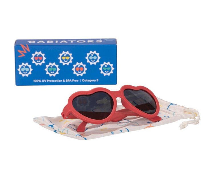 Gafas de Sol Flexibles (0-24meses) Hearts Candy Apple Smoke Lenses - Imagen 3