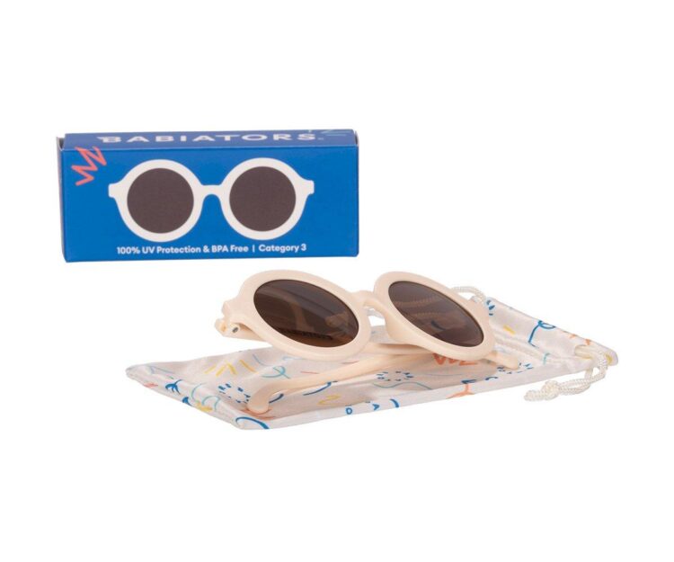 Gafas de Sol Flexibles (0-24meses) Euro Round Sweet Cream - Imagen 6