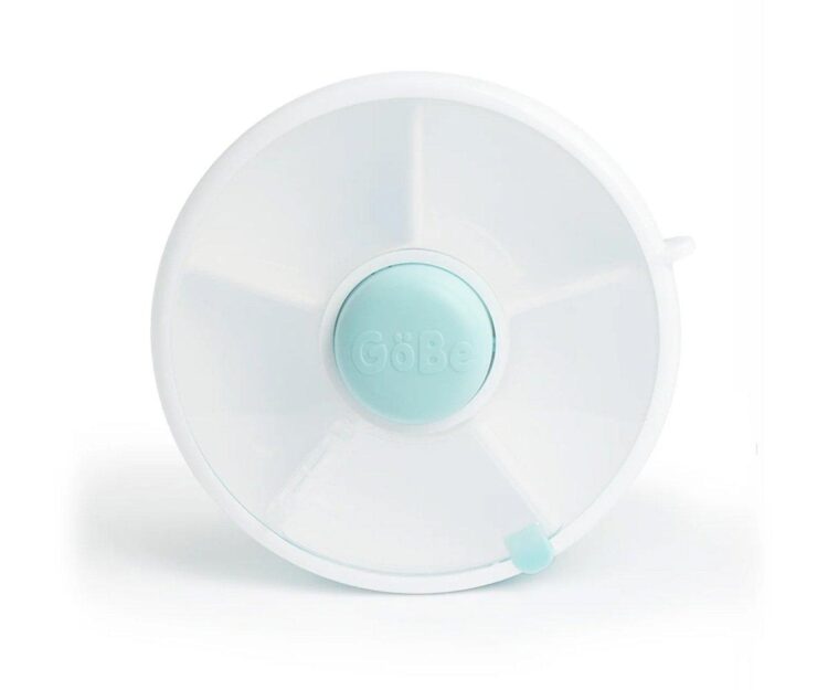 Caja Almuerzo Snack Spinner Flip, Correa de Mano y Hoja de Pegatinas Macaron Blue - Imagen 2