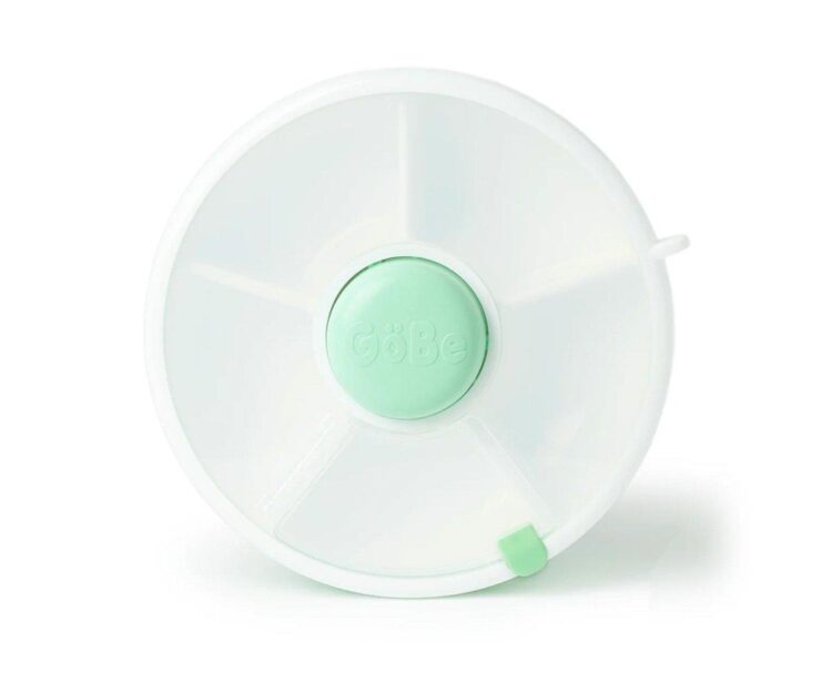 Caja Almuerzo Snack Spinner Flip, Correa de Mano y Hoja de Pegatinas Mint Green - Imagen 2