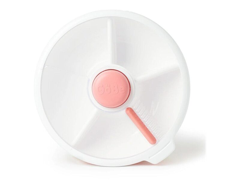 Caja de Almuerzo Grande Snack Spinner Slide con Hoja Pegatinas Macaron Blue - Imagen 3