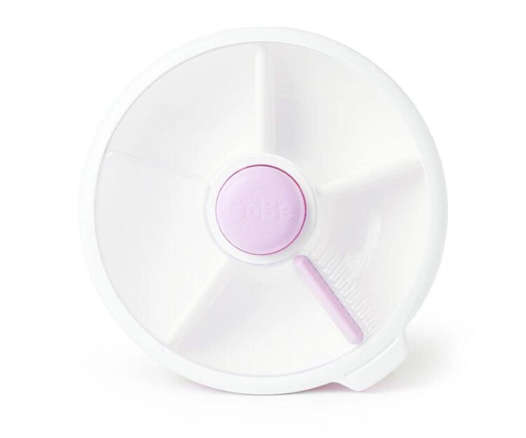 Caja de Almuerzo Grande Snack Spinner Slide con Hoja Pegatinas Taro Purple - Imagen 2