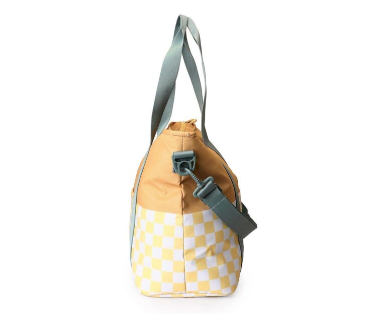 Bolso Nevera Stripes Yellow Chess - Imagen 3