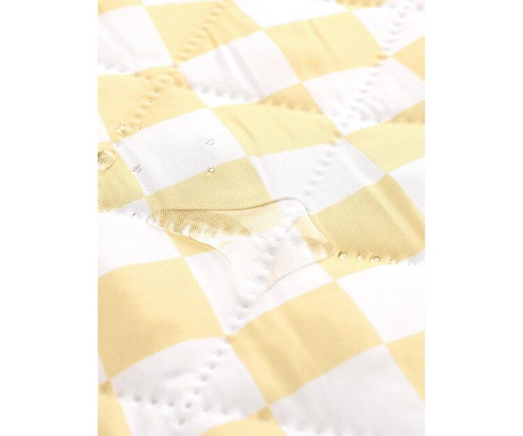 Manta Picnic Stripes Yellow Chess - Imagen 4