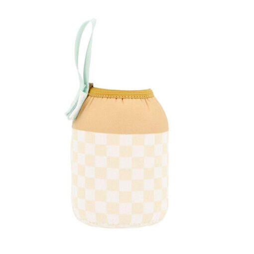 Funda Neopreno Stripes Yellow Chess 350ml