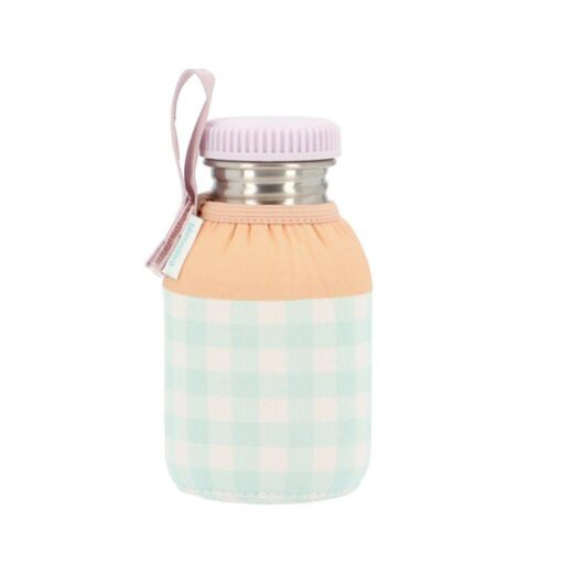 Botella Acero con Funda Stripes Apricot Personalizable 350ml