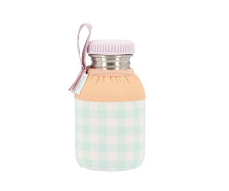 Botella Acero con Funda Stripes Apricot Personalizable 350ml