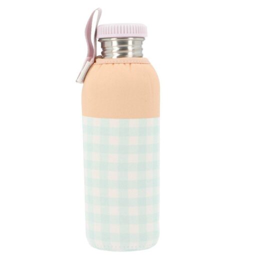 Botella Acero con Funda Stripes Apricot Personalizable 750ml