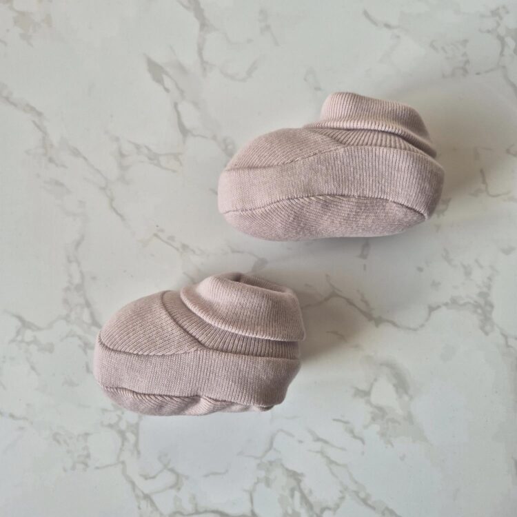 Patucos rosa palo