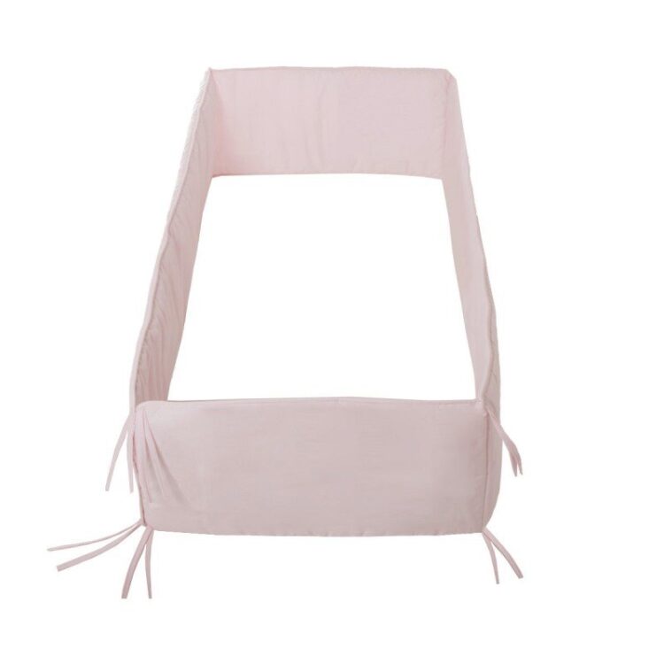 PROTECTOR CUNA 360 360x30x3 CM LISO E ROSA EMPOLVADO