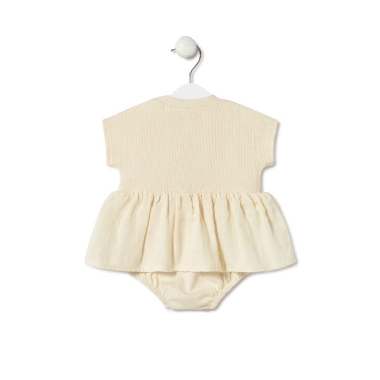 Body con falda bebé classic Crudo Tous - Imagen 2