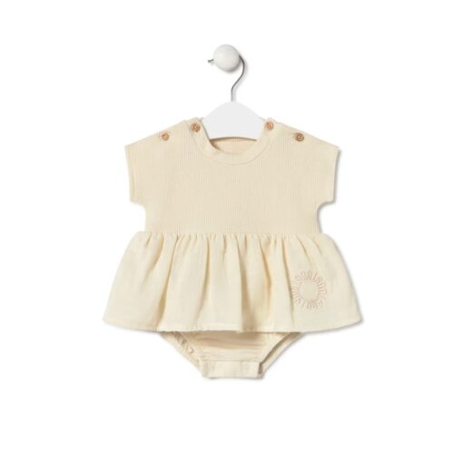 Body con falda bebé classic Crudo Tous