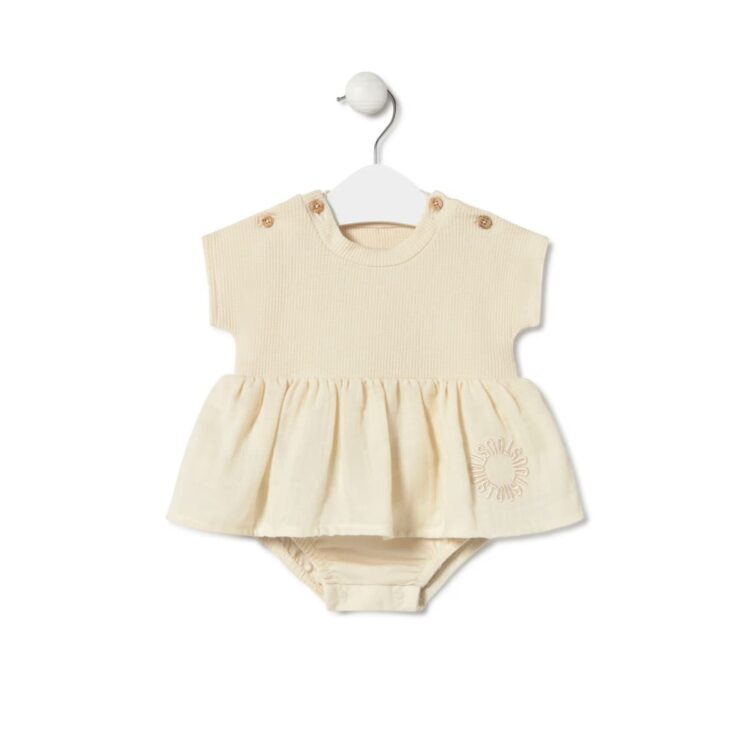 Body con falda bebé classic Crudo Tous