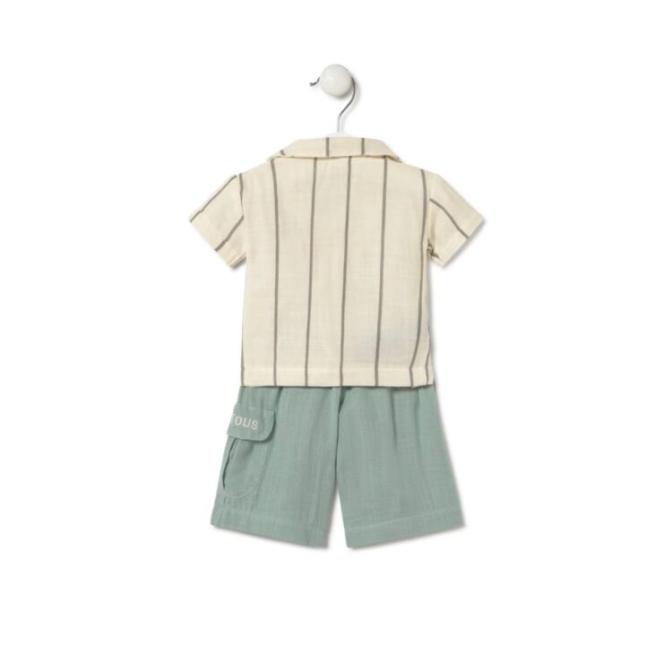 Conjunto bebé Camisa + Bermudas Bruma Tous - Imagen 2