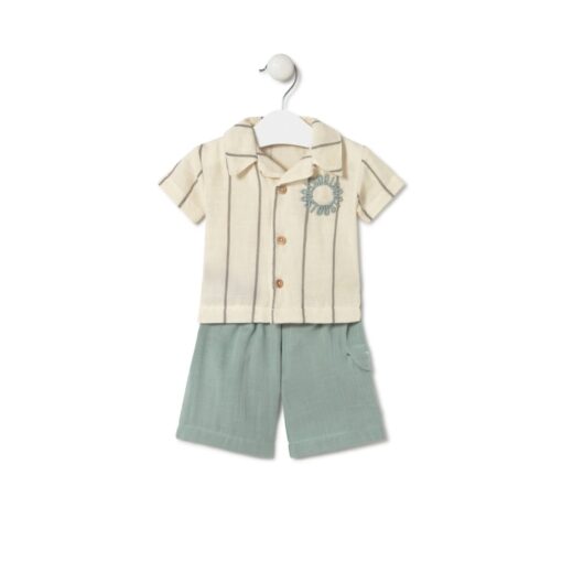 Conjunto bebé Camisa + Bermudas Bruma Tous