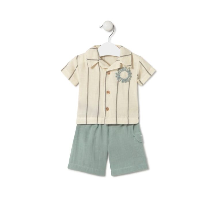 Conjunto bebé Camisa + Bermudas Bruma Tous