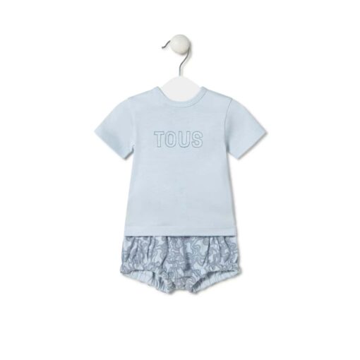 Conjunto bebé Camisa +Pololo KaosP Celeste Tous