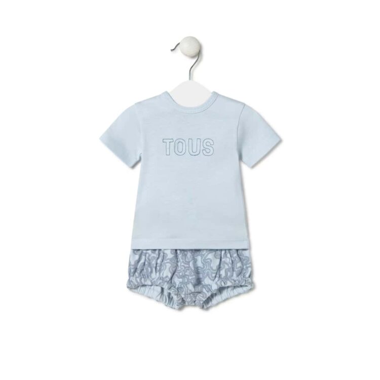 Conjunto bebé Camisa +Pololo KaosP Celeste Tous