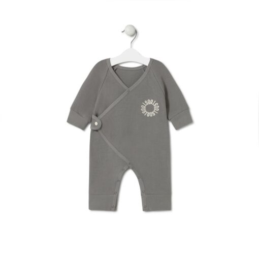 Pelele cruzado de bebé Gris TOUS